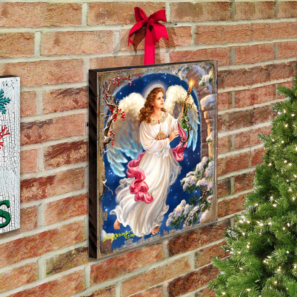 Angel in the Arch Wooden Block, 48 X 36