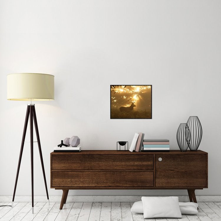 "Ghost Of The Forest" Framed Canvas Giclee by Greg Morgan, 23x19"