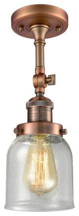 Innovations Lighting 201F-Ac-G54-Led 1 Light Dimmable Led Semi-Flush Mount