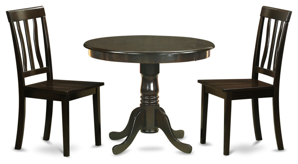 3 Pc Kitchen Table Set -Breakfast Nook With 2 Dining Chairs