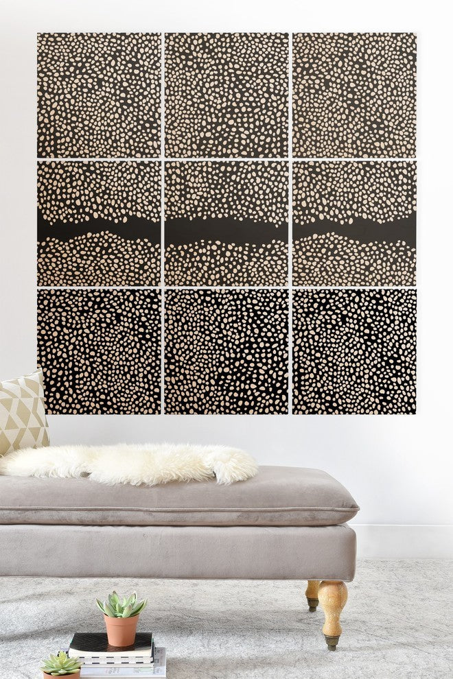 Deny Designs Iveta Abolina La Jardin Noir V Wood Wall Mural, 3'x3'