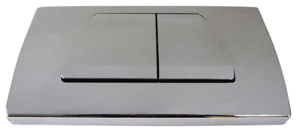 Chrome Dual Flush Buttons For Wall Mounted Toilet