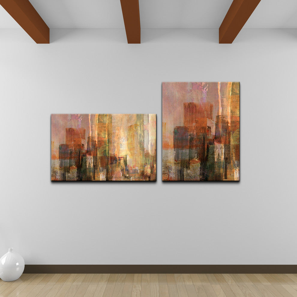 Oversized Abstract 2-Piece Canvas Wall Art