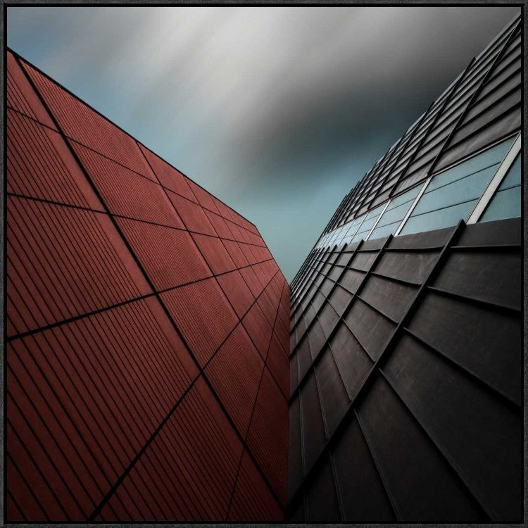"The Visor" Framed Canvas Giclee by Gilbert Claes, 31x31"