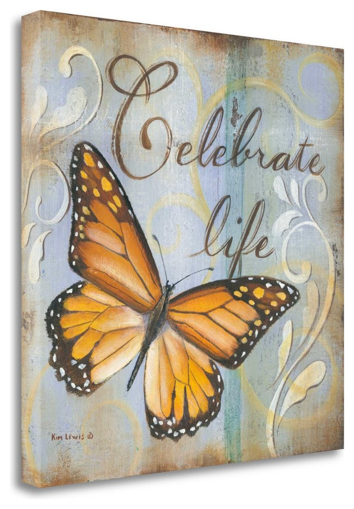 "Celebrate" By Kim Lewis, Giclee Print on Gallery Wrap Canvas, Ready to Hang