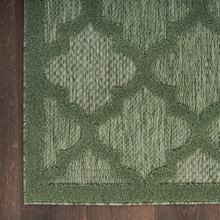Nourison Easy Care 5' x 7' Green Modern Area Rug