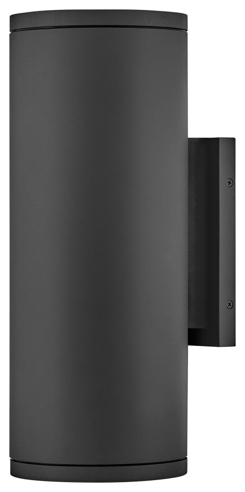 Hinkley Silo Medium Wall Mount Lantern, Black