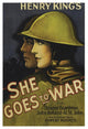 "Vintage Film Posters: She Goes to War" Digital Paper Print, 14"x20"