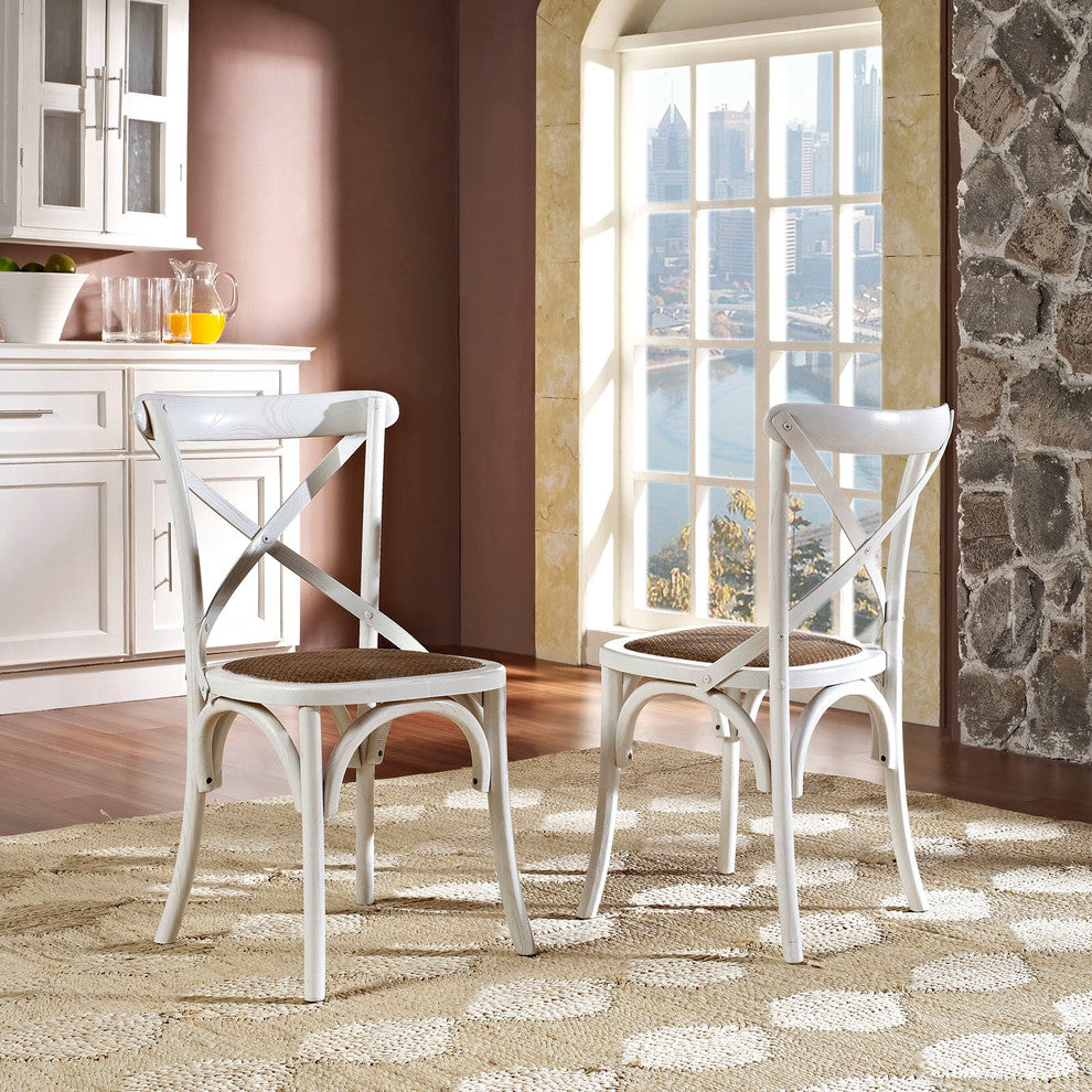 Modern Contemporary Kitchen Dining Side Chair White