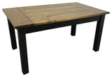 Walnut-Black Farmhouse Table, 54"