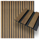 Waterproof Slat Panel, Walnut, Sample