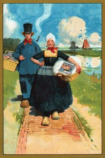 Sunlight Soap - Dutch Couple - Canvas Poster 20" x 30"