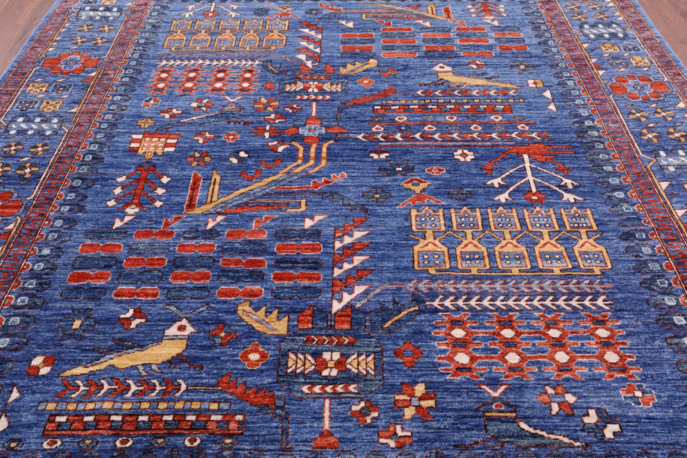 Persian Fine Serapi Hand Knotted Wool Rug 9' 1" X 11' 8" - Q12877