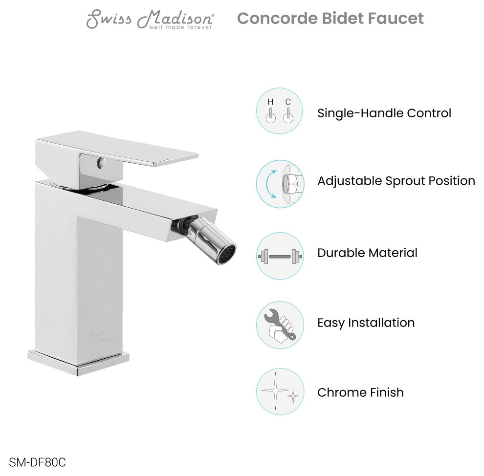 Concorde Bidet Faucet, Chrome