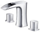 Vista White Modern Bathroom Vanity With Medicine Cabinet, FFT3076CH