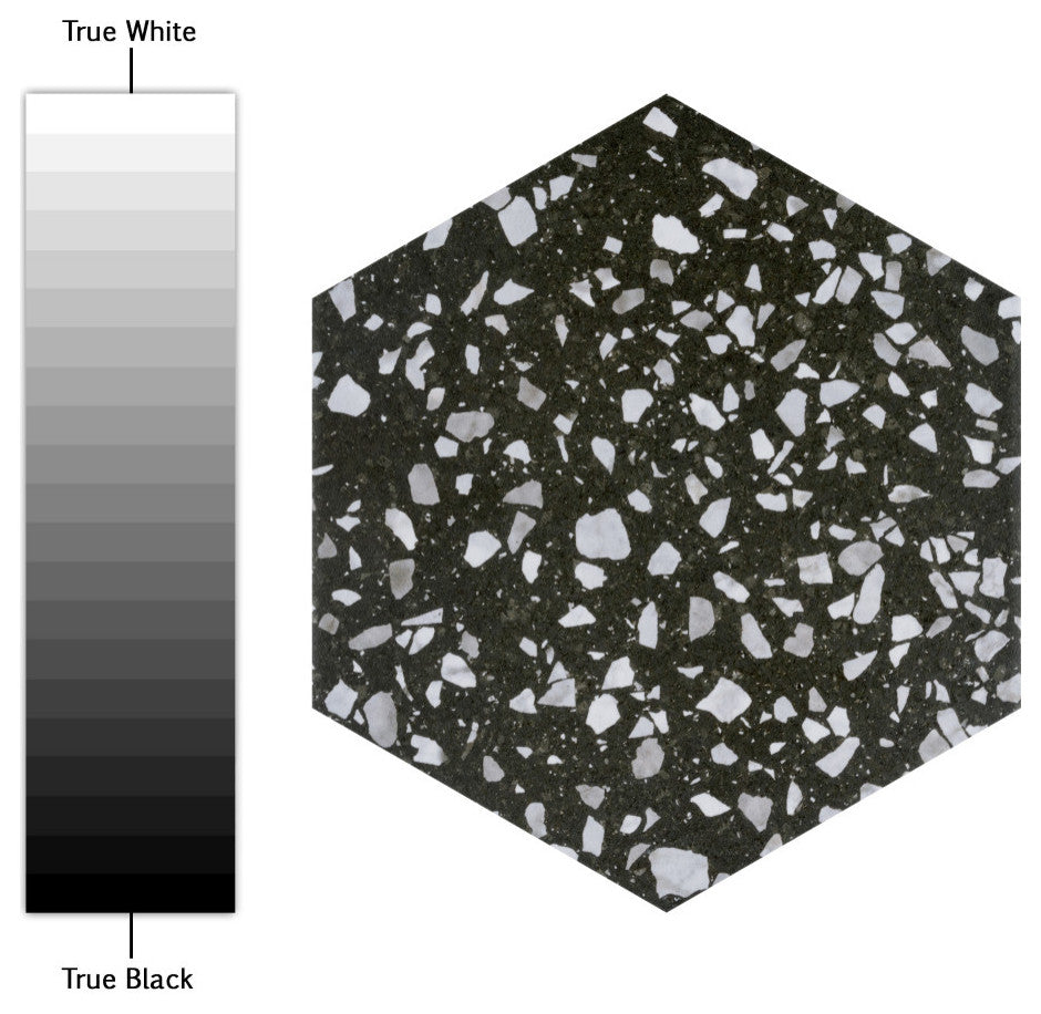 Venice Hex Black Porcelain Floor and Wall Tile