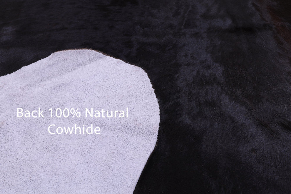 6' 8" X 6' 8" Organic Natural Hair-On Cowhide Area Rug C1507