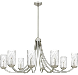 Allard Eight Light Chandelier in Brushed Nickel