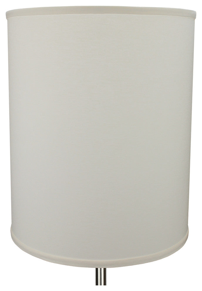 Fenchel Shades, 14"x14"x18" Spider Attachment Drum Lamp Shade, Linen Cream