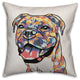 Watercolor Boxer Throw Pillow