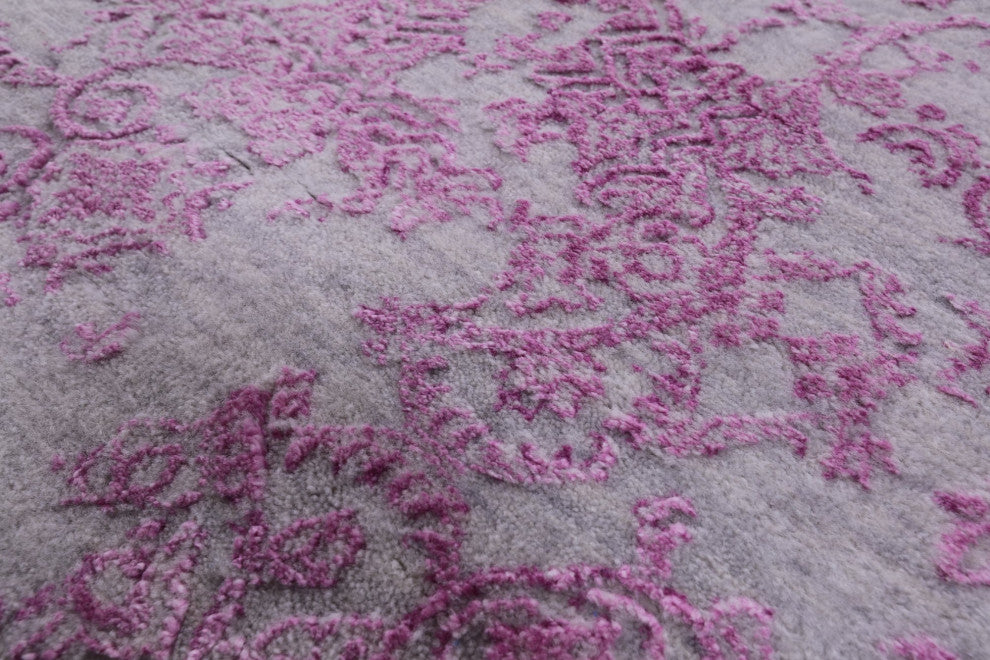 Handmade Wool and Silk Persian Rug 8' 10" X 12' 4" Q6263