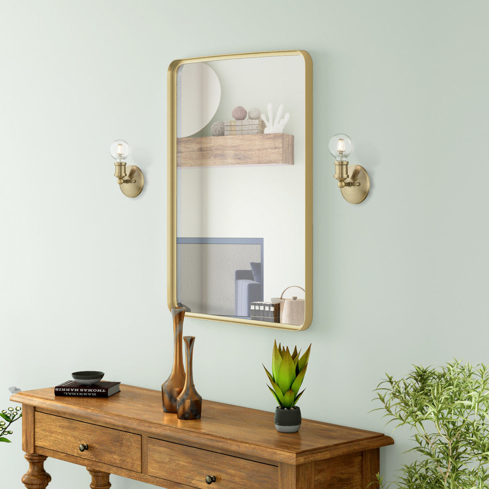 Lansdale 1 Light Antique Brass ADA Single Vanity Sconce