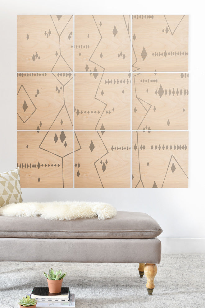 Deny Designs Iveta Abolina Morocco On My Mind VII Wood Wall Mural, 4'x4'