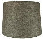 12x14x10 Hardback Drum Lamp Shade Chocolate Burlap
