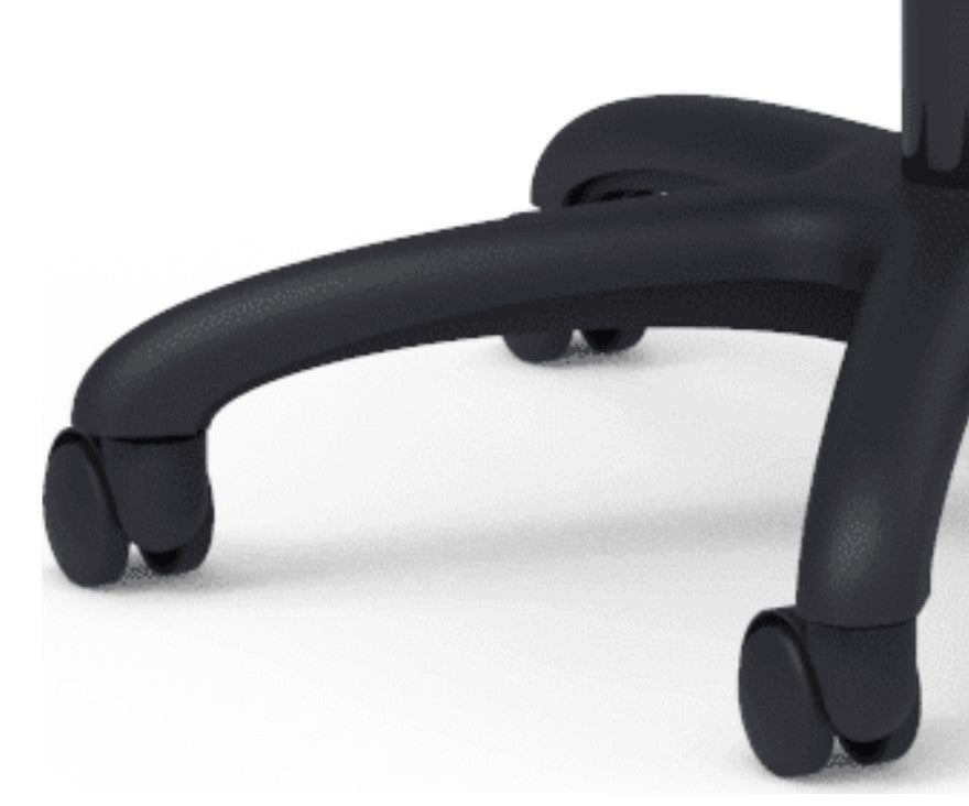 Unique Office Task Chair, Swiveling Armless Design With Ergonomic Seat, Gray