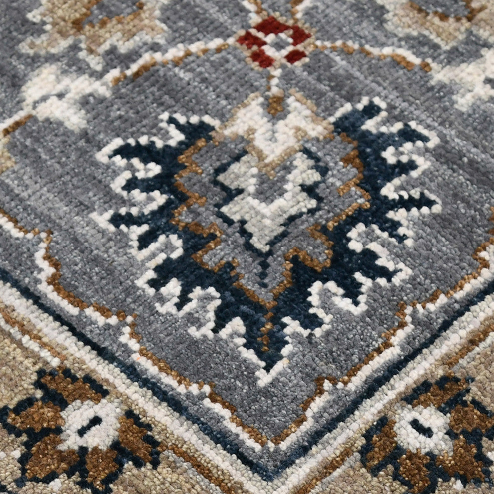 Bristol Krisha Area Rug, Blue, 10' x 14', Bordered