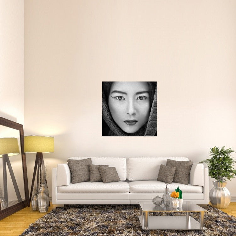 "Portrait Of Icha" Stretched Canvas Giclee by Arief Siswandhono, 40x40"