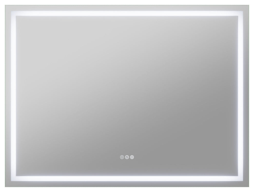 ANZZI 36" x 48" Frameless LED Front/Back Light Bathroom Mirror WithDefogger