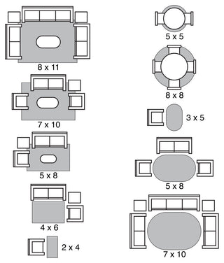 Quartz 27035-110 Area Rug, Beige, 5'3" Round