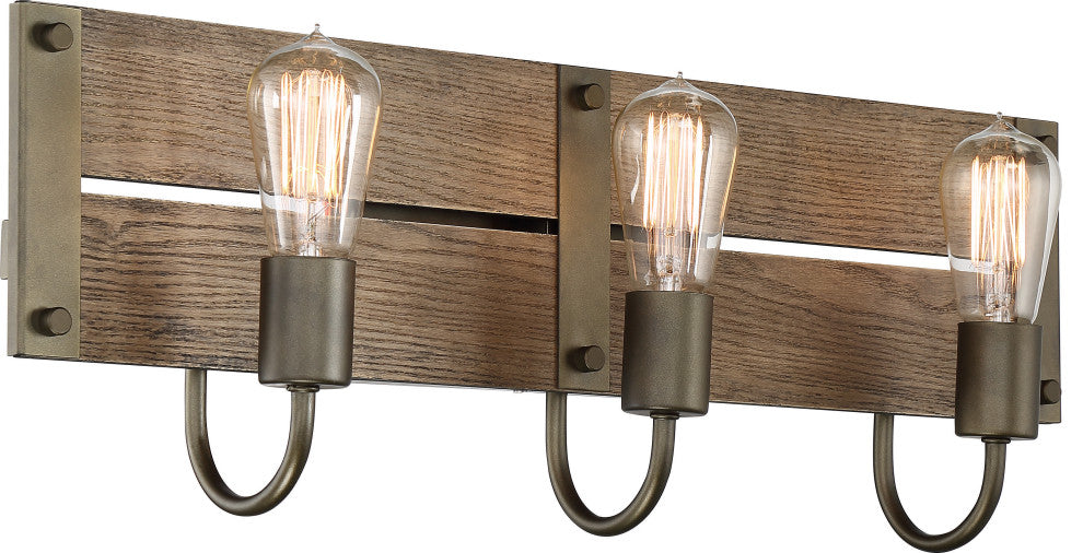 Nuvo Winchester 3-Lights Incandescent Bronze Wall Mount Light