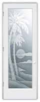 Interior Prehung Door or Interior Slab Door - Palm Sunset - Primed - 24" x...