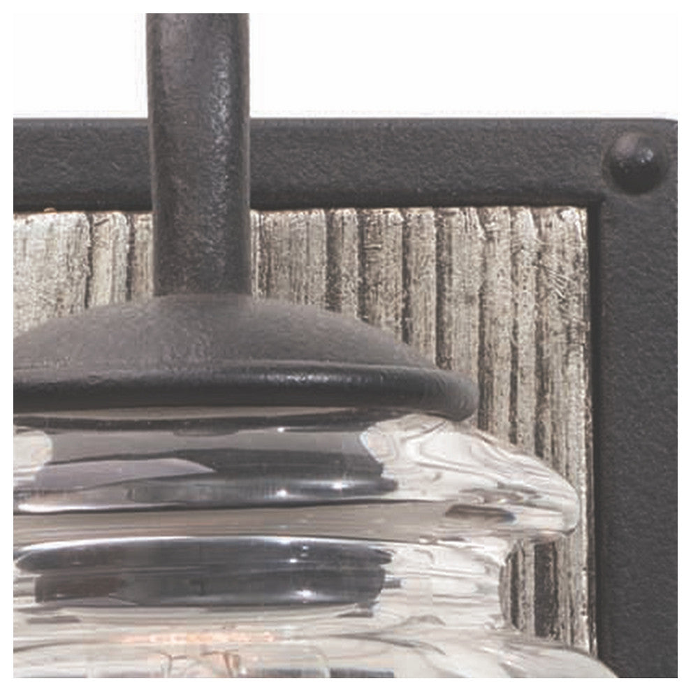 Laramie 12x10" 2-Light Rustic Lodge Wall-Light by Kalco