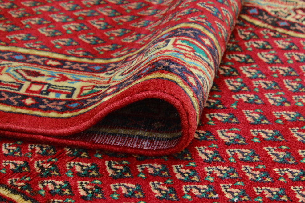 Fine Vintage Distressed Haluk Red/Ivory Runner, 2'9 x 11'4