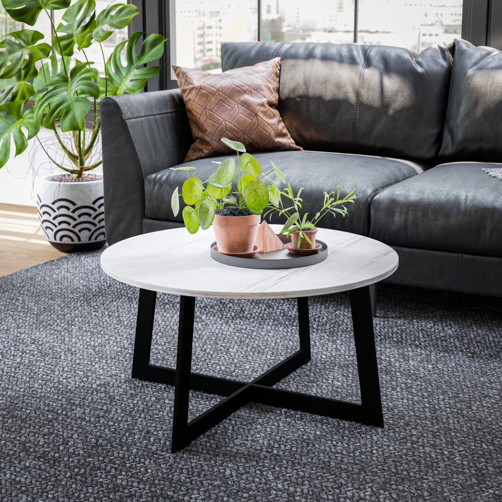 Kenroy 47032MRBL Coffee Table, Stony