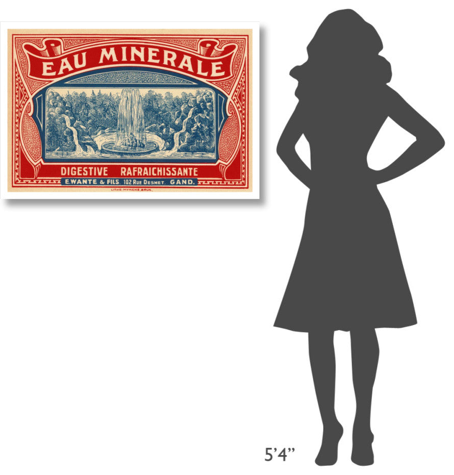 "Eau Minerale" Digital Paper Print by Retrolabel, 38"x26"