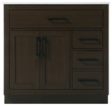 Home Living 36" Single Bathroom Vanity, Mocha Brown
