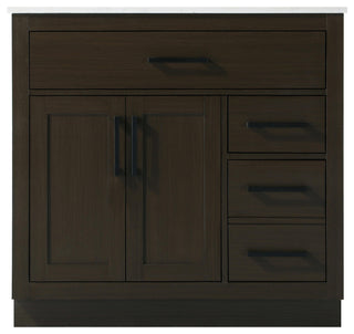 Home Living 36" Single Bathroom Vanity, Mocha Brown