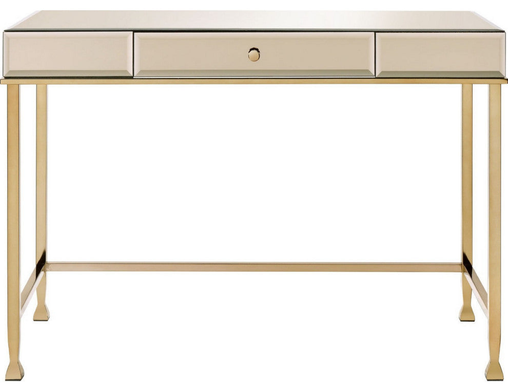 Benzara BM250400 Rectangular Storage Writing Desk, Pink