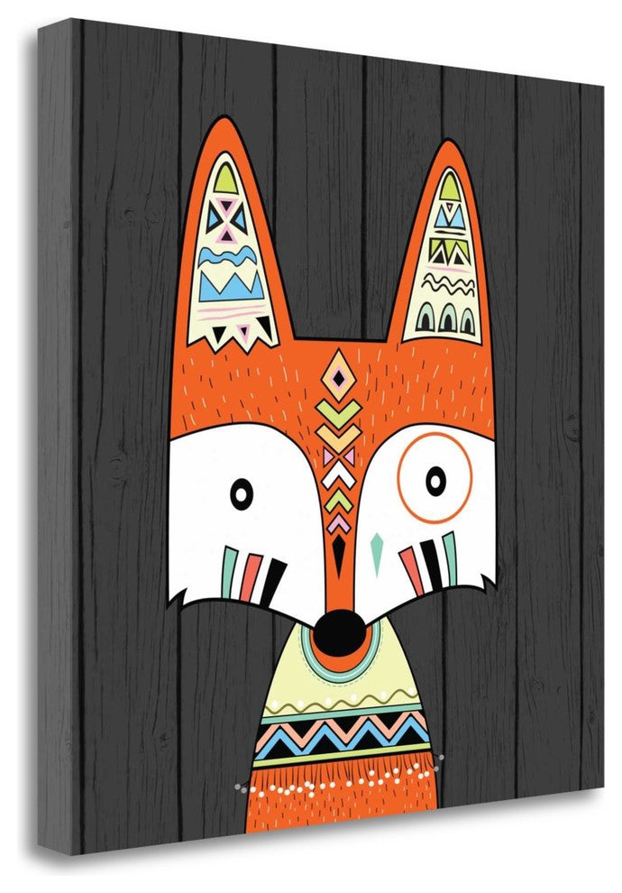 "Tribal Fox" By Tamara Robinson, Giclee Print on Gallery Wrap Canvas