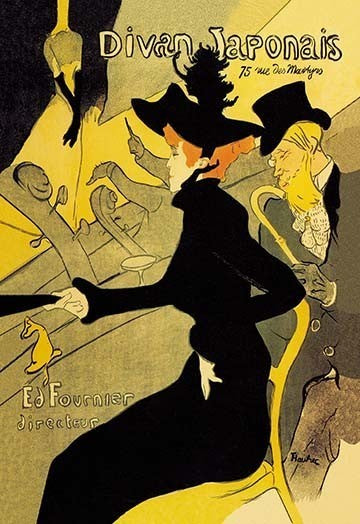 Divan Japonais - Canvas Poster 20" x 30"