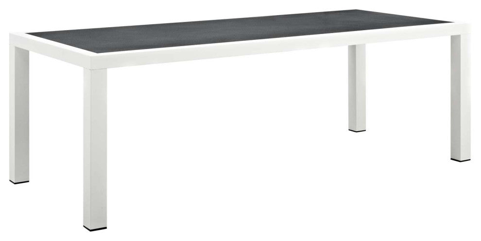 Stance 90.5" Outdoor Patio Aluminum Dining Table