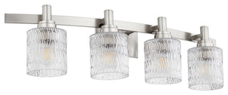 Quorum 5184-4-65 Four Light Vanity, Satin Nickel Finish