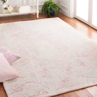 Safavieh Metro Collection MET880U Rug, Pink/Ivory, 6' x 6' Square