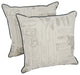 18" Corded Throw Pillows With Inserts, Set of 2-Journal Botanica