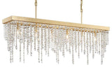 Crystorama Lighting Group WIN-617-CL-MWP Winham 6 Light 49"W - Antique Gold