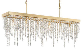 Crystorama Lighting Group WIN-617-CL-MWP Winham 6 Light 49"W - Antique Gold